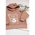 Personalized Brown Baby Bear Hoodie